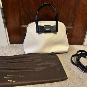 Kate Spade Cream and Black Women's Bow Bag